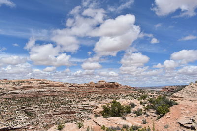 Scenic view of desert against sky