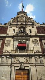 Low angle view of historical building