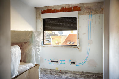 Interior of abandoned house