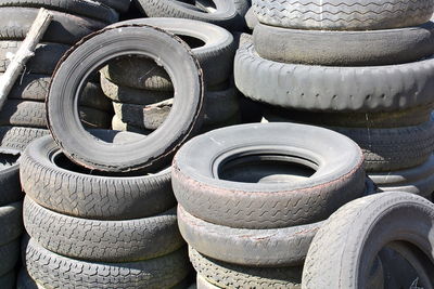 Full frame shot of firewood