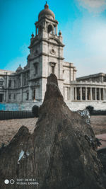 Low angle view of historical building against sky