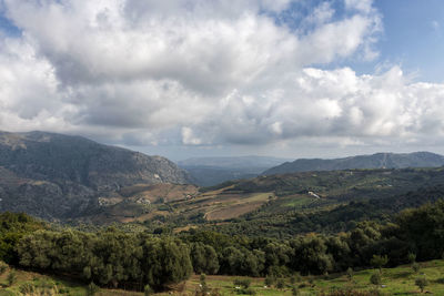 Scenic view of landscape against sky