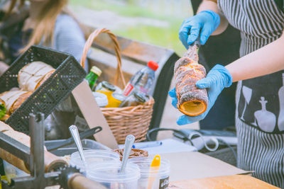 Trdelnik or trdlo - traditional czech fast food