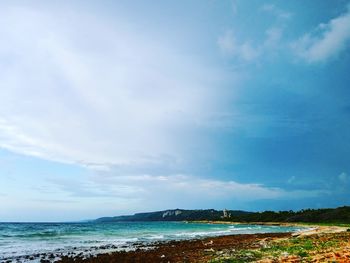 Scenic view of sea against sky