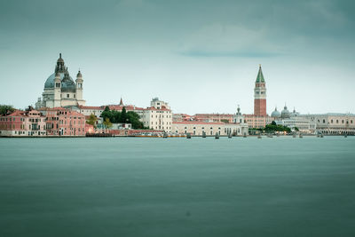 Venice in pastel tones in a cloudy day