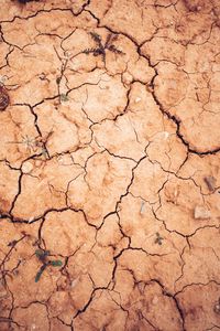 Full frame shot of cracked land