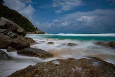 Scenic view of sea against sky