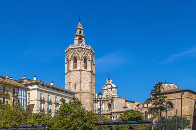 View of valencia cathedral or basilica of the assumption of our lady of valencia, spain