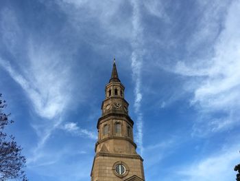 Low angle view of st philip church against sky