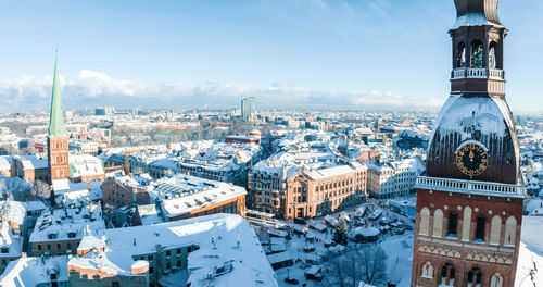 Beautiful christmas market in the center of the old town in riga