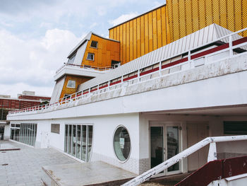 Low angle view of building against sky