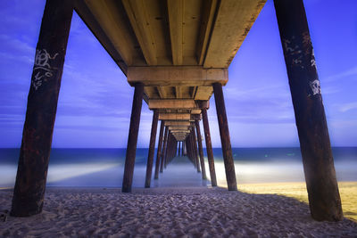 View of bridge over sea against sky