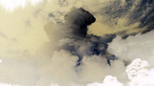 Low angle view of clouds in sky