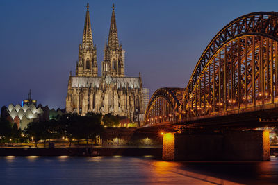 Cologne cathedral at night 