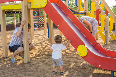 Children playing on playground