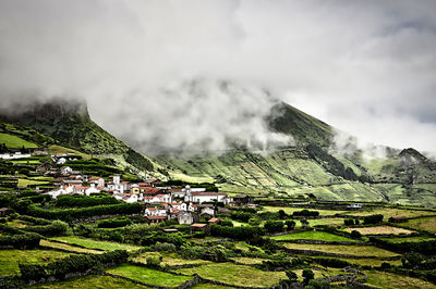 Panoramic shot of buildings against sky