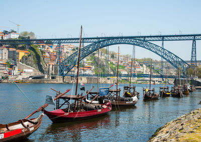 Boats in river