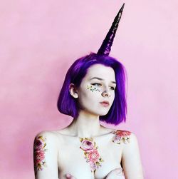 Portrait of young woman