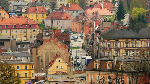 Full frame shot of houses in town