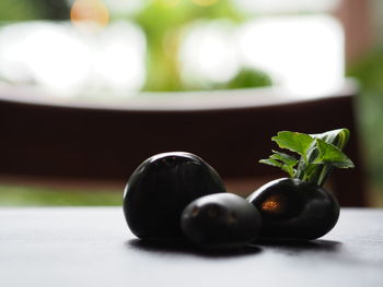 Close-up of fruit on table