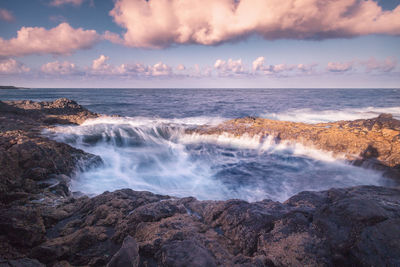 Scenic view of sea against sky