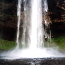 Scenic view of waterfall