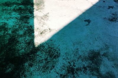 High angle view of shadow on ground