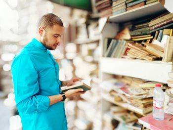 Man reading a book