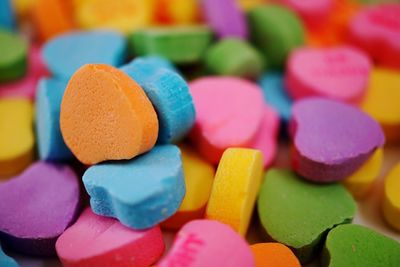 Close-up of colorful candies