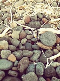Full frame shot of stones