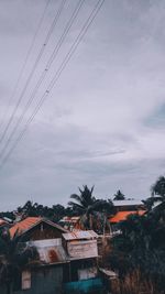 Scenic view of residential buildings against sky