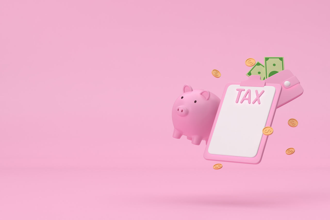 pink, pink background, finance, colored background, studio shot, currency, piggy bank, business, cartoon, savings, investment, finance and economy, indoors, no people, pig, copy space, wealth, coin bank, business finance and industry, paper currency