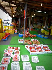 View of market stall