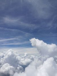 Low angle view of clouds in sky