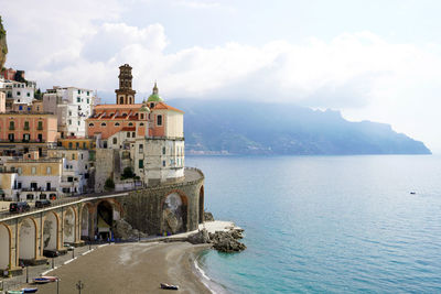 Beautiful view of atrani village on amalfi coast, italy