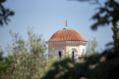 Low angle view of church against sky