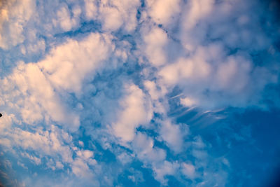 Low angle view of clouds in sky