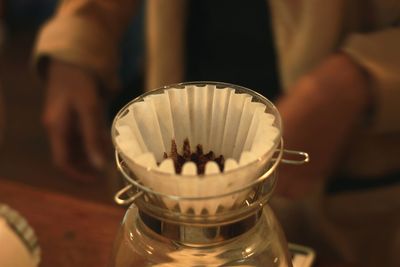 Close-up of drink in glass