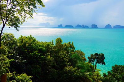 Scenic view of sea against sky