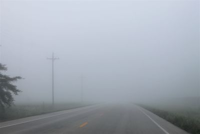 Road in foggy weather