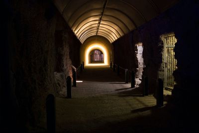 Interior of tunnel