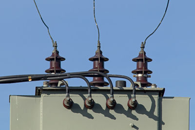 Low angle view of building against clear sky