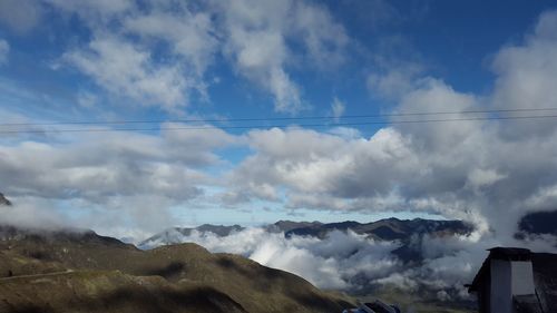 Low angle view of clouds in sky