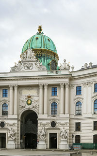 Low angle view of building against sky