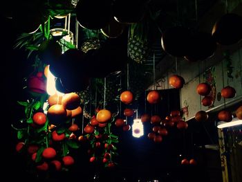 View of illuminated lights