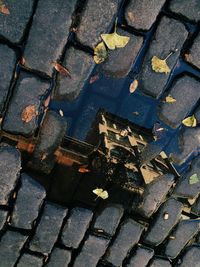 View of cobblestone street
