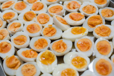 Full frame shot of food on table