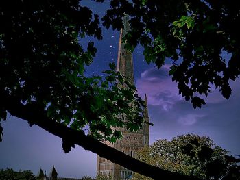 Low angle view of building against sky