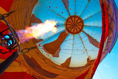 Close-up of multi colored umbrella