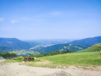 Scenic view of landscape against sky